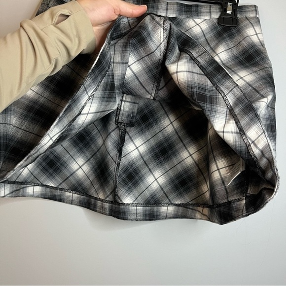 Urban Outfitters Silence + Noise Maxwell Blue Plaid A-Line Mini Skirt Size 10 - Picture 7 of 15